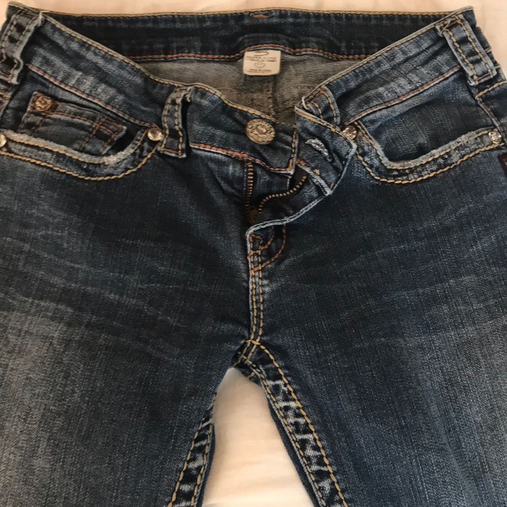 Great silver jeans!